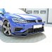 Накладка сплиттер на передний бампер Вар4 на Volkswagen Golf VII R рестайл